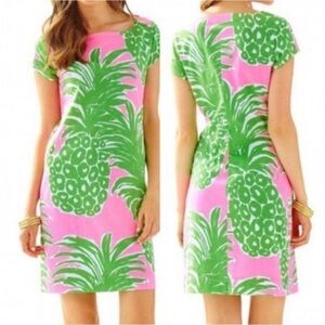 Lilly Pulitzer Seconds Lauren dress Pout Pink Flamenco Sz S Pima cotton